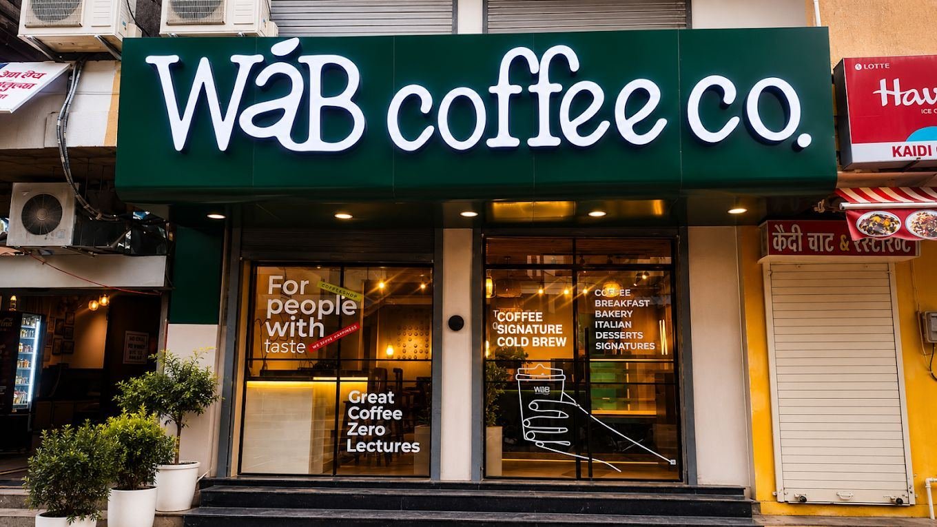 An operating WÁB Coffee Co. outlet