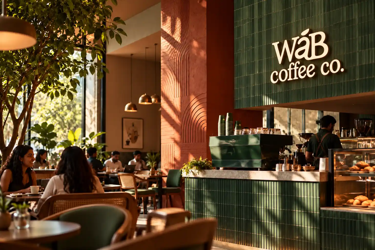 WÁB Coffee Co. signage