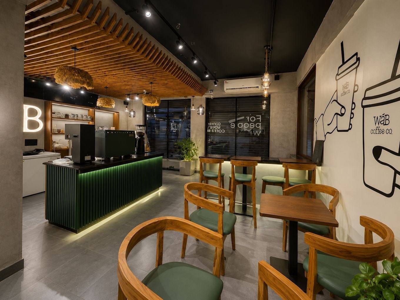 WÁB café bar counter