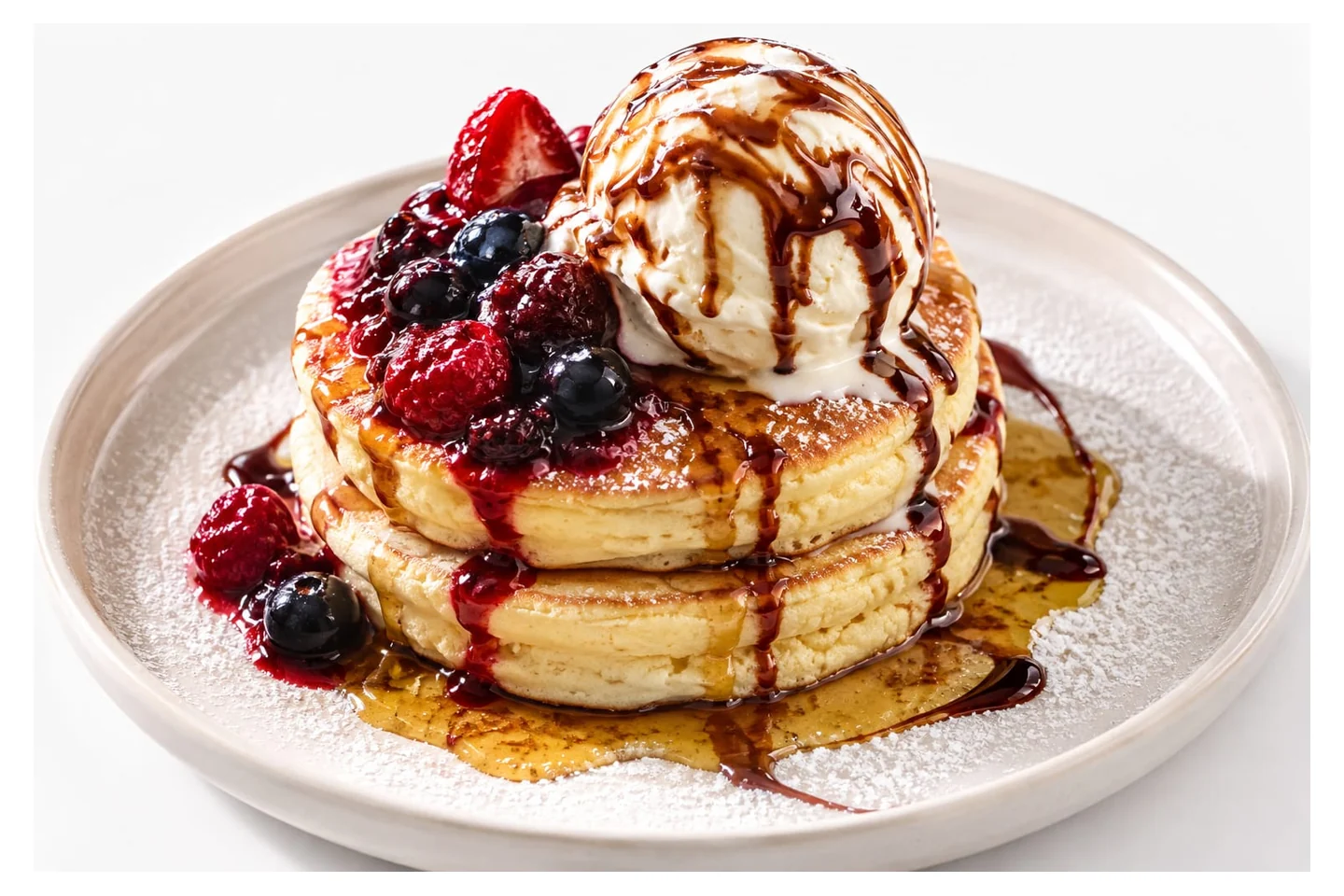 Classic Berry Compote Pancakes