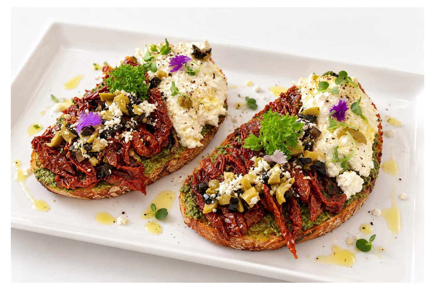 Sundried Tomato & Burrata Toast